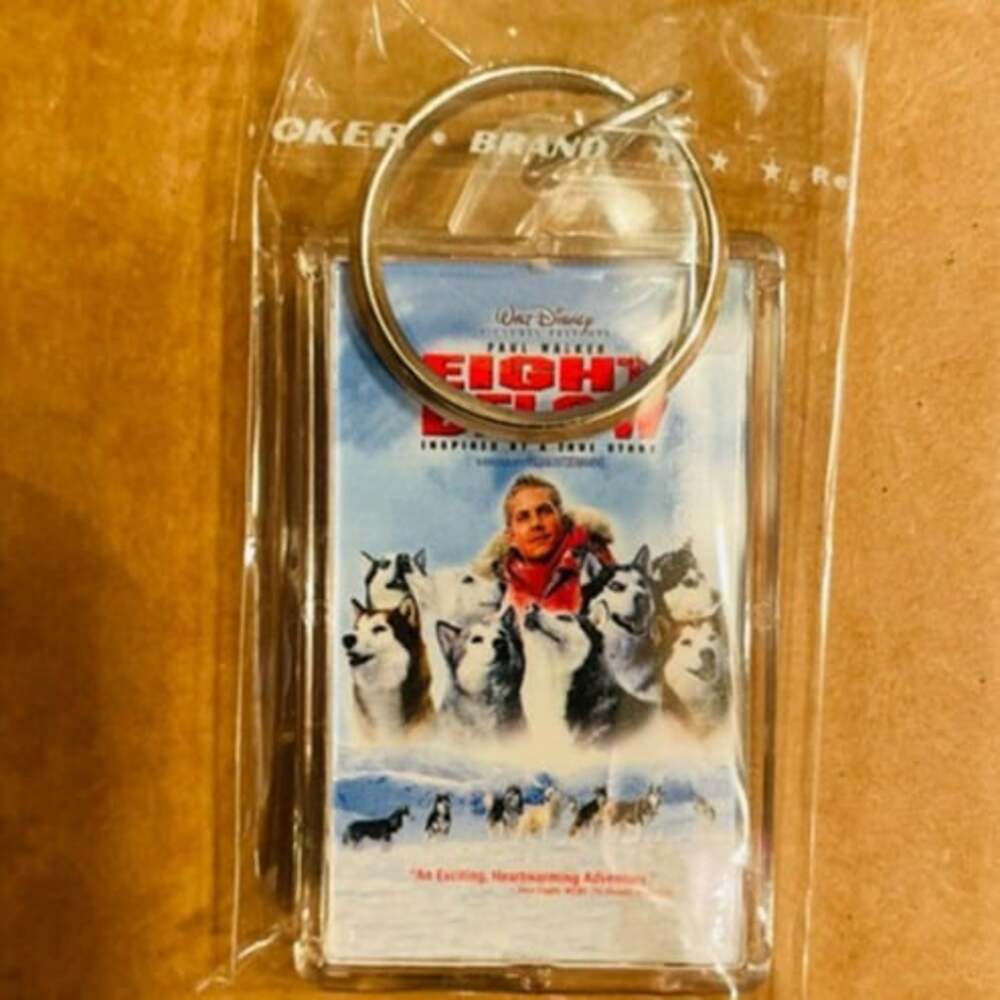NEW/SEALED Disney "Eight Below" Paul Walker Movie Key Chain Promo 2005 RARE!